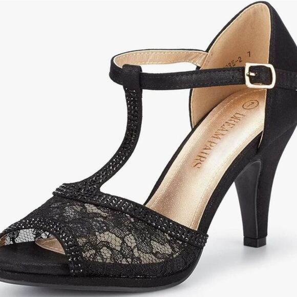 DREAM PAIRS WOMEN'S FASHION STILETTOS OPEN TOE PUMP HEEL SANDALS - Picture 16 of 16